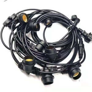 สายพ่วงกันน้ำสำหรับใช้งานกลางแจ้ง E26 E27 10 ช่องเสียบ IP65 สาย PVC SJTOW ปลั๊กแบบ Nema ชนิดปลาย C9 - Product Image 2