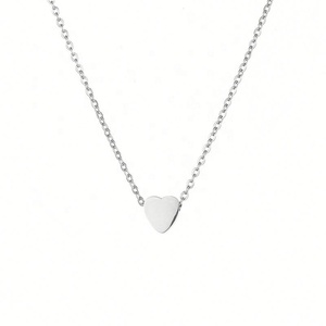 Collier avec pendentif en forme de cœur en acier inoxydable, best-seller ZYO Custom Jewelry, classique, cadeau pour la Saint-Valentin, bijoux tendance. - Product Image 5