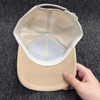 Gorras de Béisbol de Algodón con Logotipo Bordado Personalizado, Diseño Deportivo de Dos Tonos con Lazos/Estampado Argyle de 6 Paneles, Impresión Puff, Venta Caliente