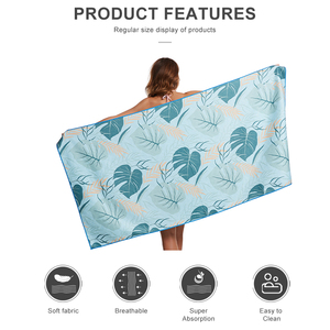 Tùy Chỉnh Logo Kỹ Thuật Số Phản Ứng In Thăng Hoa Cực Lớn Tấm Khăn Bãi Biển Quá Khổ - Product Image 4