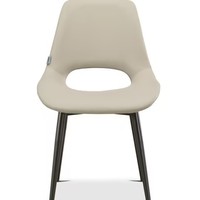 Chaises de salle à manger nordiques modernes minimalistes de luxe européennes en acier inoxydable et cuir pour table de salle à manger, villa, appartement