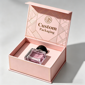 Custom Cardboard Perfume <b>Boxes</b> Gold Foil Stamping Paperboard Lining Luxury Cosmetics <b>Gift</b> Packaging Paper Box for High-End Brand - Product Image 1