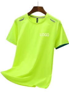 Camisetas de Trabajo Personalizadas con Logotipo para Maratón, Manga Corta, Estampadas, de Seda de Hielo para Hombre - Product Image 5