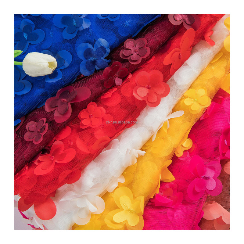 Wholesale Elegant Breathable Tulle Lace Embroidery