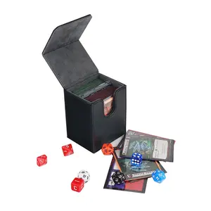Cuoio Dell'unità di Elaborazione Premium Mazzi di Scatola di Carta Con Il Disegno di Modo Per Mtg Magia Yugioh Trading Cards Raccogliere Box