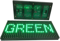 P10 antiair modul peraga LED warna tunggal celup biru dalam dan luar ruangan untuk iklan layar tanda LED
