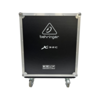 Boîtier de mixeur numérique DJ de haute qualité fabriqué par OEM pour X32C, 2 portes, 4 roues, fermeture à rabat, indice de protection IP67, robuste