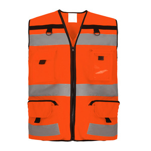 Chaleco de Seguridad Reflectante de Alta Visibilidad, Impermeable, con Múltiples Bolsillos, para Tráfico y Seguridad en la Construcción, con Logotipo Personalizable - Product Image 2