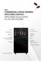 SDK Supported Custom Graphic Coffee Vending Machine Credit Card QR Code 32-inch Touchscreen Auto Clean Function Metal