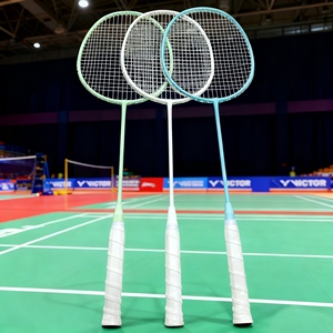 Ensemble <span class=keywords><strong>de</strong></span> raquettes <span class=keywords><strong>de</strong></span> badminton en alliage <span class=keywords><strong>de</strong></span> fer pour débutants, professionnel, durable, léger, revêtement lumineux <span class=keywords><strong>de</strong></span> haute qualité - Product Image 1