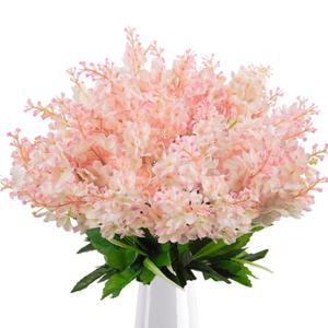 Flores de glicinia de seda artificial, flores de Jacinto para el hogar, jardín, <span class=keywords><strong>cementerio</strong></span>, cercas, decoración de primavera y verano, arreglos florales - Product Image 1