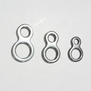 Fishing Jigging Stainless Steel Fishing Connector 8 Shape Loops Double Solid Ring for Trolling Jigs