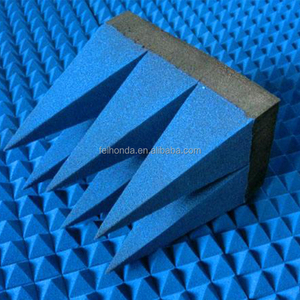 Anpassbare Größe Form Farbe Blau Druck beständiger Polyurethan-Schall kammer schaum für Antennen prüfgeräte - Product Image 5