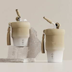 Boccatore sottovuoto a doppia parete isolato da 17 once in acciaio inossidabile con manico per caffè per bevande calde e fredde - Product Image 1