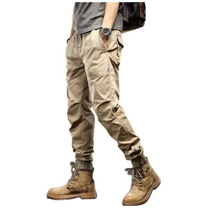 <span class=keywords><strong>Pantaloni</strong></span> Cargo da Uomo Vestibilità Ampia con Tessuto Antipiega e Tasche Multiple per Uso Quotidiano, Lavoro e Attività all'Aperto - Product Image 1