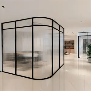 12mm gehärtete Glasscheibe Büro Trennwand Glaswand