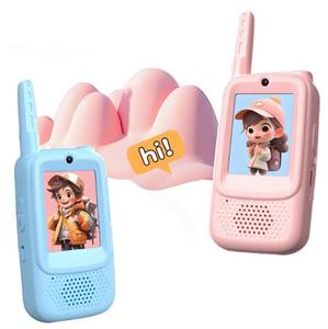 4G PoC trẻ em Walkie talkies cầm tay phim hoạt hình tương tác đồ chơi độ nét cao Thông tin liên lạc mini - Product Image 1