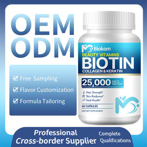 Suplemen Herbal Vegan <span class=keywords><strong>Biotin</strong></span> Capsules <span class=keywords><strong>5000</strong></span> <span class=keywords><strong>Mcg</strong></span> dengan kolagen, Keratin & biji Flaxseed minyak mendukung rambut kuku kulit kapsul <span class=keywords><strong>Biotin</strong></span> - Product Image 4