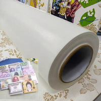 Rouleau de papier peint artistique en polyester blanc Meiyuan 130 g/m² imprimé par jet d'encre, toile tendue pour peinture, tailles 24x36x42