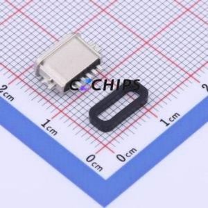 TYPE-C 6PFS 2JCB1.2-H6.7 IPX8 USB Connector SMD Connector Type-C USB 3.1 Female Sink Board - Product Image 2