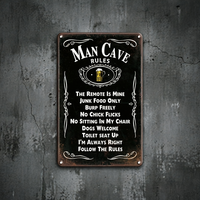 Promotion : Plaque Métallique Vintage 20x30CM – Décoration Murale Classique pour Cuisine, Restaurant, Café, Barbecue – Affiche Métallique Personnalisable