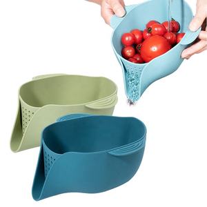 Multifunctional Drain <b>Basket</b> Food Pasta Berry <b>Sink</b> Strainer for Fruits Vegetables 1.5 3 QT - Product Image 1
