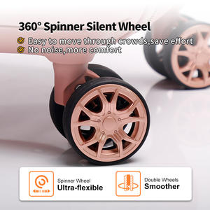 Set bagasi 3 potong mewah kapasitas besar, Set koper troli bepergian tahan tekanan 28 inci untuk petualangan luar ruangan - Product Image 4