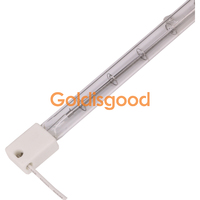 Lampe chauffante infrarouge en verre de quartz halogène 189 mm 118 mm 220 V 150 W pour équipement d'élevage de poulets, économie d'énergie