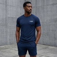 T-shirt d'entraînement léger en polyester gaufré à manches courtes, confortable, toutes saisons, conçu sur mesure par le fabricant