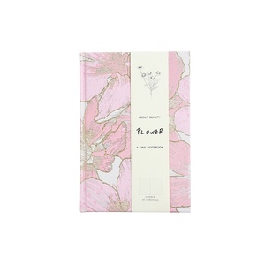 Carnet de notes A5 à couverture rigide, surface en tissu doré, motif pivoine, fleur étoilée, <span class=keywords><strong>pour</strong></span> étudiant, ligné, cadeau de haute qualité, 100 feuilles - Product Image 6