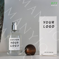 Parfum personnalisé avec logo, senteur florale naturelle de rose, parfum quotidien, eau de Cologne, parfum avec bouchon en bois, parfum unisexe