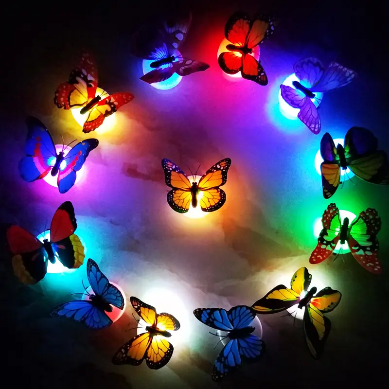 liligongyipin illuminated seven-color electronic flash led can paste simulation wall decoration gardening