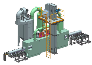Auto Stahlrohr-und Rohrstrahl-Reinigungs maschine QGW-Serie pPreis - Product Image 4