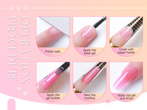 Jelly <b>Extension</b> Gel <b>Nail</b> Builder 15ml Sculpture Hard Private Label Custom Logo Manicure Salon Building Construction Gel Tool - Product Image 5