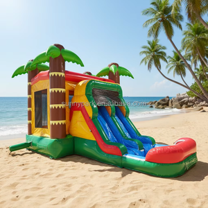 Castillo Inflable Comercial Ninja Warrior con Tobogán y Piscina de Pelotas, <span class=keywords><strong>Casa</strong></span> de Brinco para Niños, Interior y Exterior - Product Image 5