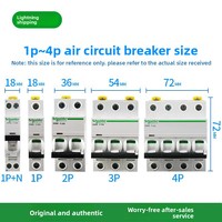 Interruptor automático Schneider Micro iC65N 1P 63A 50A 40A 32A 25A 20A 16A 10A 8A 6A 4A 3A 2A 1A con unidad de disparo tipo C