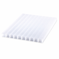 Plaque de polycarbonate multicouche directe usine, couleur durable, résistante au vent et aux moisissures, robuste pour bâtiments résidentiels