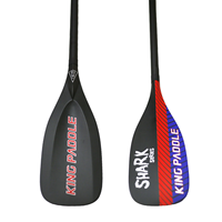 Pagaie gonflable Kingpaddle, nouveau design anti-torsion, réglable, en fibre de carbone, modèle S63, angle de lame de 10 degrés