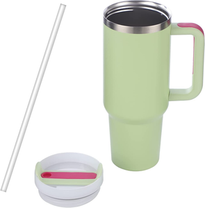 <strong>Simply</strong> <strong>Modern</strong> 30oz 40oz <strong>Tumbler</strong> With Handle Sublimation and Straw Lid Stainless Steel Insulated Water Bottle Travel Mug - Product Image 2