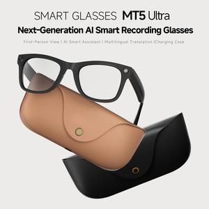 Gafas Inteligentes MT5 Ultra con IA, Cámara HD de 8MP, Fotos, Vídeos, Traducción por IA, ChatGPT, Llamadas por Bluetooth, Música, Resistentes al Agua IP65, Carga Inversa - Product Image 1