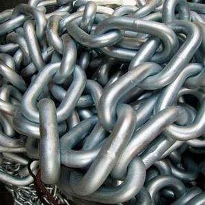 Cadena de Acero Soldada Galvanizada Estándar DIN764 de Alta Calidad, Eslabones Cortos y Largos, para Barandillas y Remolque - Product Image 3