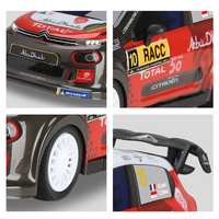 1:20 Control remoto oficial con licencia de función completa CITROEN C3 WRC, suspensión de trabajo de coche, faro iluminado, coche RC para niños