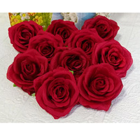 Direktverkauf ab Werk Hochwertige Simulierte Hochzeits-Kunstrosen Seidenblumen Rosenkopf-Serie Materialien für Blumenarrangements