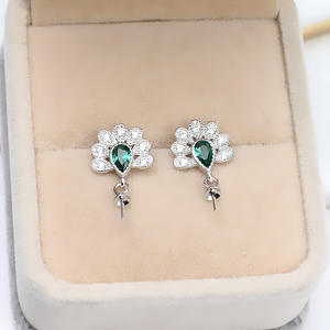 Pendientes de Plata S925 con Gancho Cuadrado, Accesorios para DIY, Incrustaciones de Perlas, Bandeja Vacía, Herramientas y Equipos de Joyería Semi-Acabada - Product Image 4