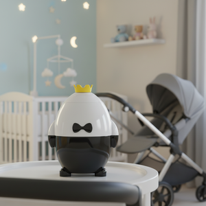 Tragbarer ABS-Babywippenstuhl PVC-frei Weißes Rauschen Einstellbare Geschwindigkeiten Wiederaufladbar Automatische <span class=keywords><strong>Baby</strong></span>-Einschlafhilfe Leiser Motor - Product Image 2