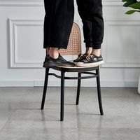 Chaise Empilable Économique Design Rotin Mobilier Moderne Chaise en Rotin Extérieur Restaurant Café Bistrot Salle à Manger Chaise en Plastique