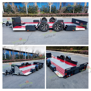 Remorque de <span class=keywords><strong>transport</strong></span> pour motocyclettes Remorque élévatrice hydraulique ATV UTV Transporter Remorque pour véhicule utilitaire désert hors route - Product Image 5