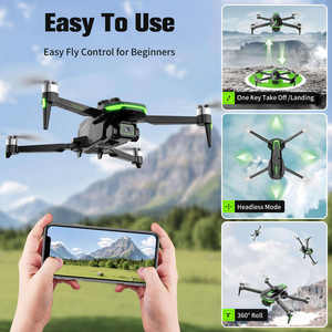 Dron Cuadricóptero Plegable T1000 con Evitación de Obstáculos, 1080P HD, Mini, para Principiantes, FPV, Cámara Dual, Plástico, Sin Escobillas - Product Image 4