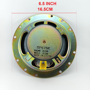 Altavoz de 6.5 pulgadas con woofer de doble cono y 40W para subwoofer de audio para automóvil - Product Image 3