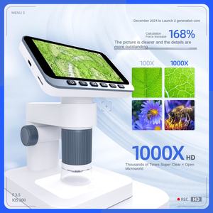 <span class=keywords><strong>Microscope</strong></span> numérique portable V18 avec lentille polarisante mono et source, <span class=keywords><strong>microscope</strong></span> électronique avec écran LCD - Product Image 3